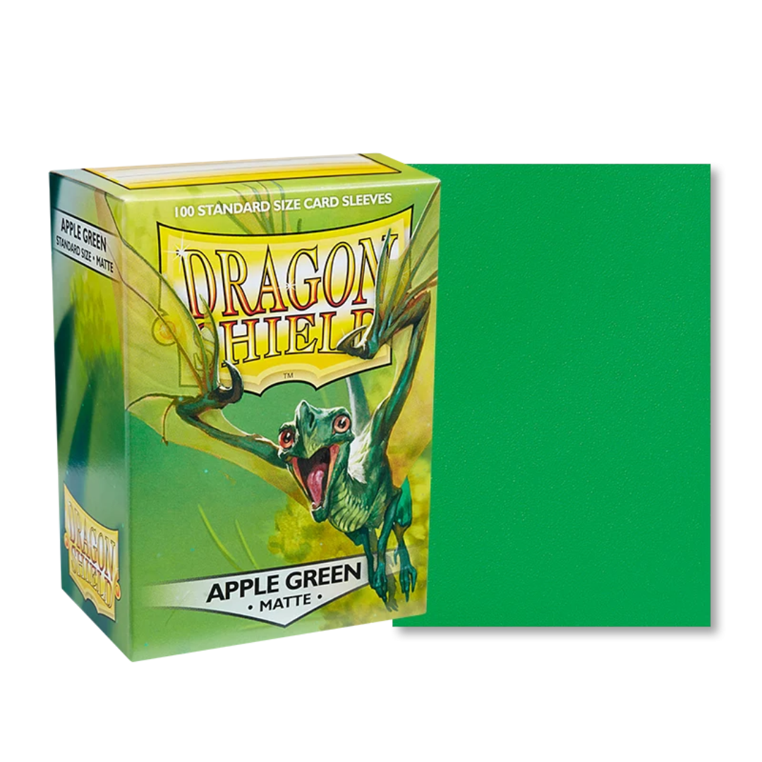Dragon Shield - Sleeves Standard Size Matte (100) - APPLE GREEN