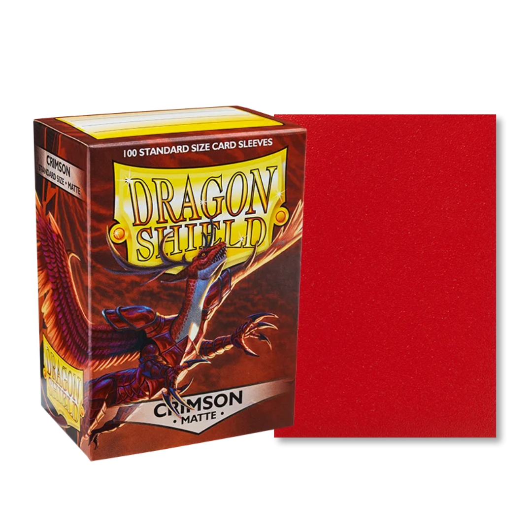 Dragon Shield - Sleeves Standard Size Matte (100) - CRIMSON