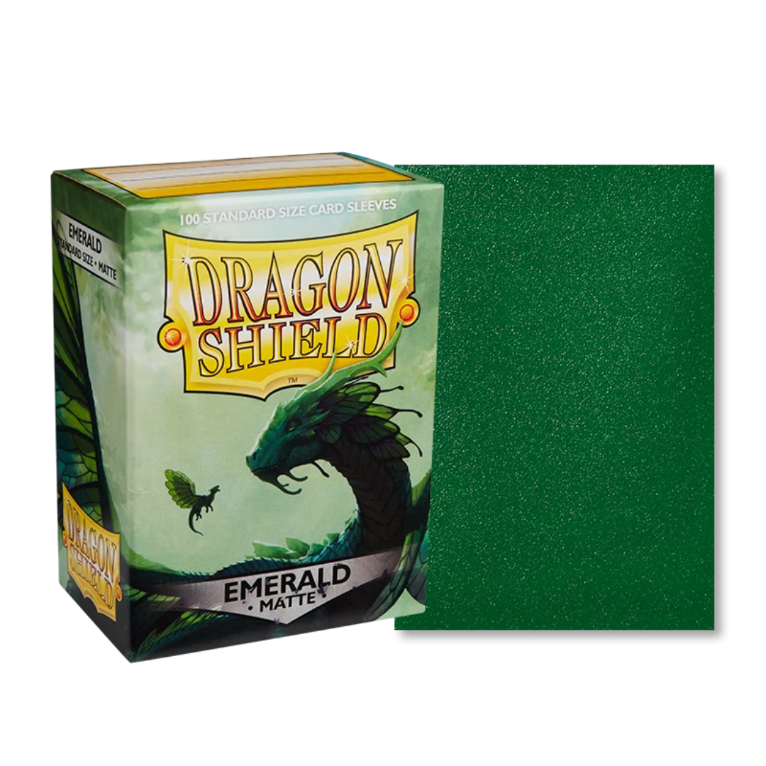 Dragon Shield - Sleeves Standard Size Matte (100) - EMERALD
