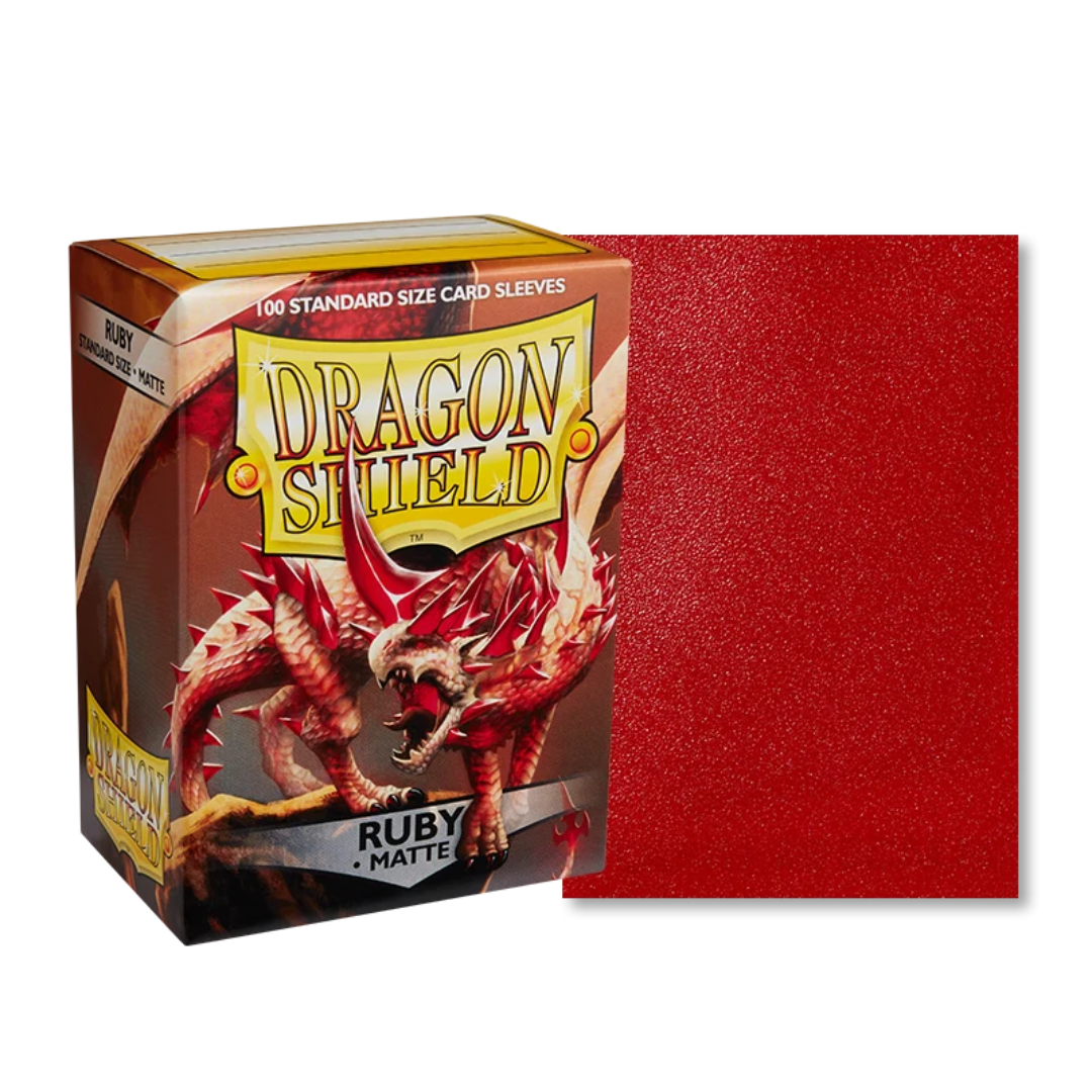 Dragon Shield - Sleeves Standard Size Matte (100) - RUBY