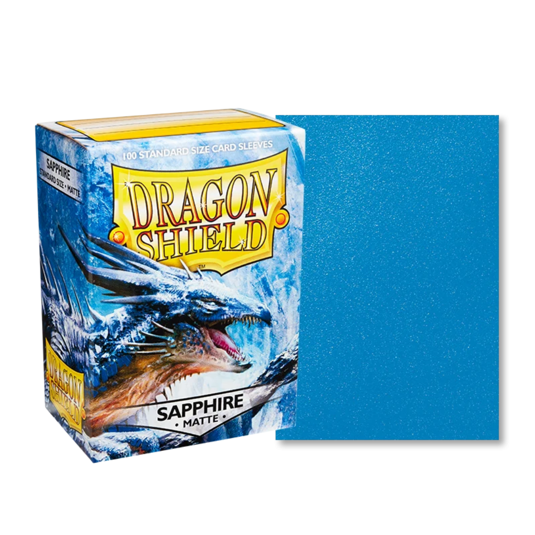 Dragon Shield - Sleeves Standard Size Matte (100) - SAPPHIRE