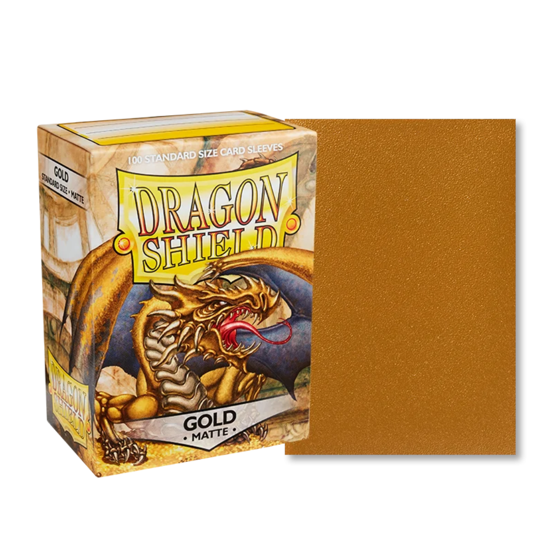 Dragon Shield - Sleeves Standard Size Matte (100) - GOLD