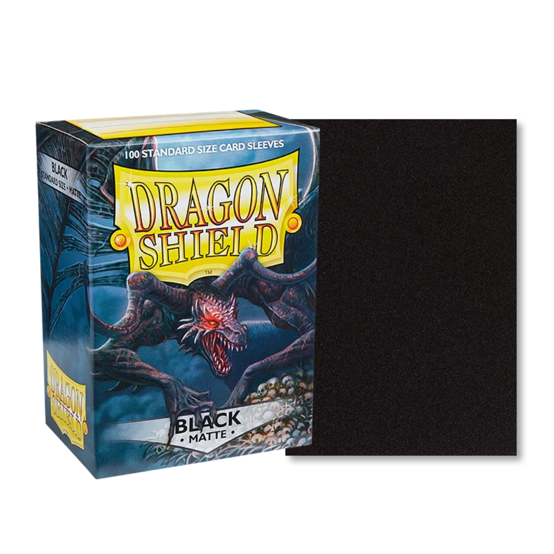 Dragon Shield - Sleeves Standard Size Matte (100) - BLACK
