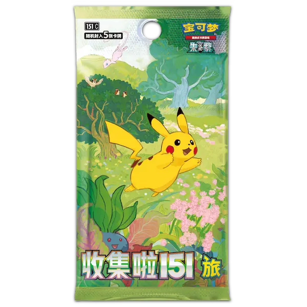Cartas Pokémon - Chino Simplificado - Collect 151 Journey - Magnet Blind Box