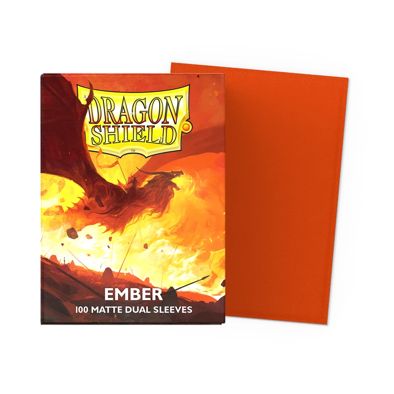 Dragon Shield - Sleeves Standard Size Dual Matte (100) - EMBER