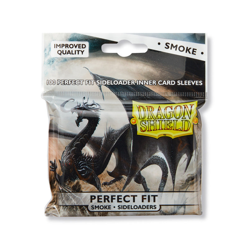 Dragon Shield - Sideloading Perfecr Fit Sleeves Standard Size (100) - SMOKE